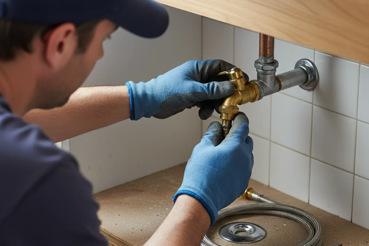 Shutoff valve and fitting work during Emergency Plumbing in Mundelein